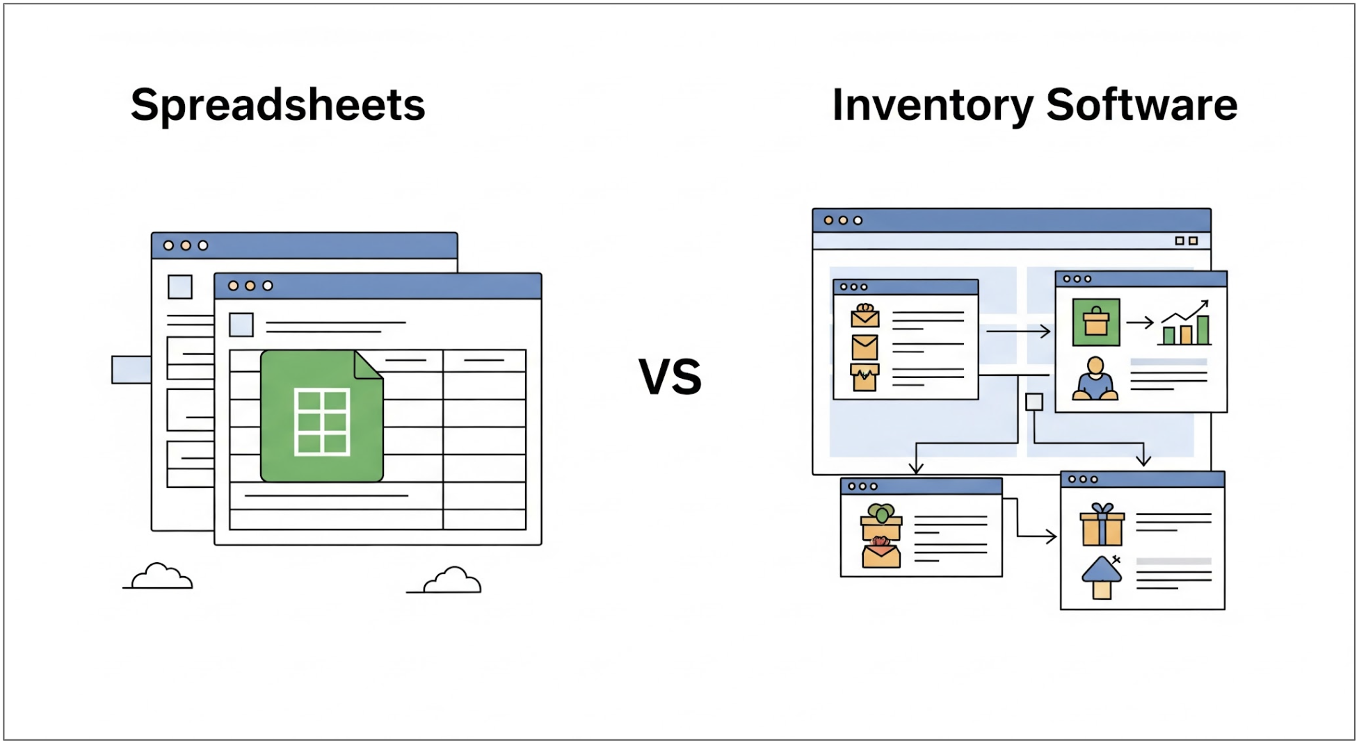 Spreadsheets vs. Inventory Software: Making the Right Choice for Your Business